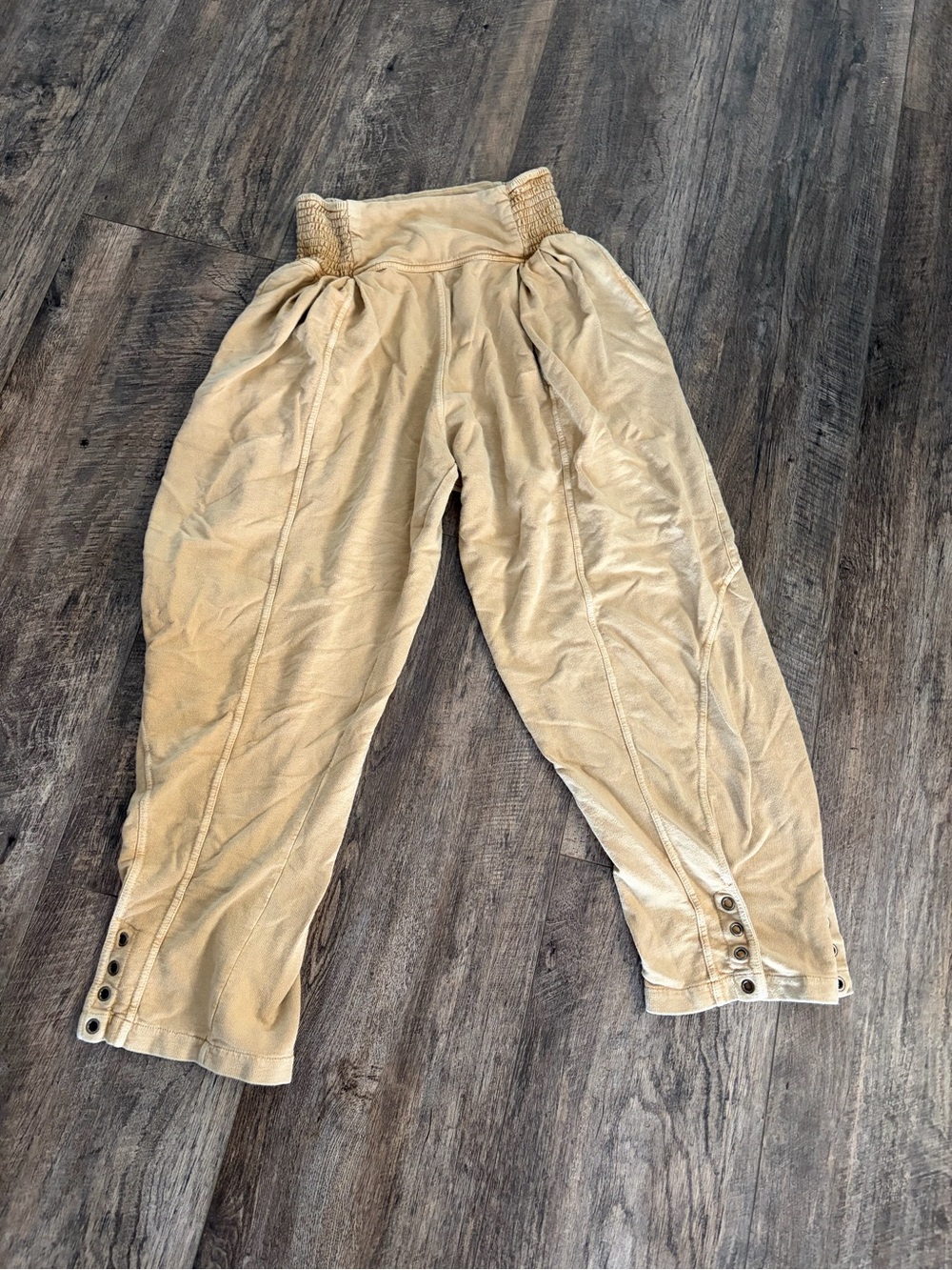 Free people Women's High-Waist pull on  Casual Pants in Beige